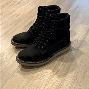 🖤 Black Lace Up Cliffs Ankle Boots 🖤